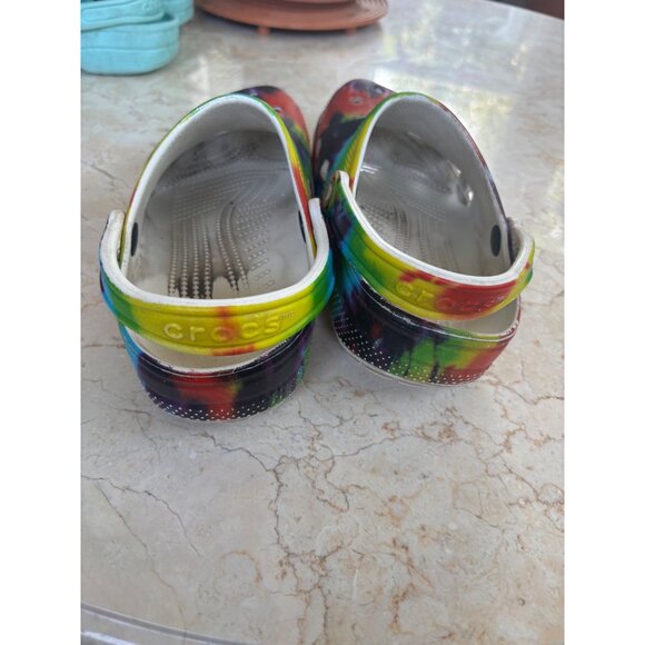 Crocs Classic Tie-Dye Clogs Size M6/W8 - Picture 5 of 8